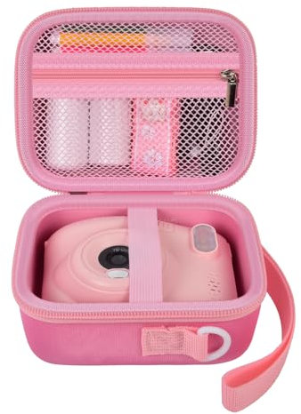 Sofortkamera Kinder Tasche Kompatibel mit GREENKINDER Kinderkamera, Digitalkamera Fall für Esoxofore/ für Gofunly/ für LETSHAHA/ für JPVERLY/ für Hangrui, Lagerung für Druckerpapier- Nur Box - Rosa