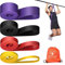Set de Bandes d'Assistance pour Tractions de 5 lbs à 100 lbs, Bandes de Résistance Longues pour Tractions et Entraînement, Bandes de Sport pour Hommes pour l'exercice– Sac de Transport Inclus