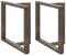 vidaXL Esstischbeine T-Form 2 Stk. Naturstahl 100x35x(72-73) cm Stahl, Tischbein, Tischbein Metall, Esstischbein, Möbelbein, Schreibtischbein