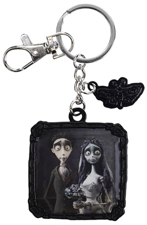SD TOYS Schlüsselanhänger aus Metall für die Hochzeit der Braut (Corpse Bride), silber, S, Vintage