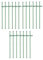 KeuLen Tuteurs for fraisiers, Tuteurs en Fibre de Verre, Vert, réglables, à Tige Unique, 19 pièces, avec Anneaux, for intérieur