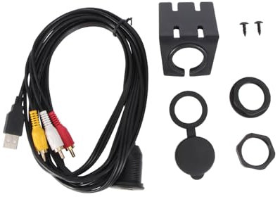 KOMBIUDA Prolunga USB 2 M per Auto Adattatore Audio Aux 3,5 Mm a Resistente Compatibile Veicoli