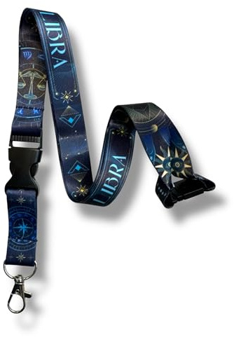 Sternzeichen Lanyard mit astrologischem Sternmuster (Waage)