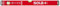 Sola SM RED Wasserwaage aus Aluminium, 100 cm, mit 2 Luftblasen, Rot