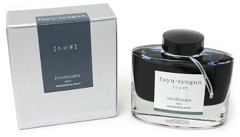 Pilot Iroshizuku Fountain Pen Ink - 50 ml Bottle - Fuyu-syogun Winter Shogun (Light Cool Gray) (japan import), B?roartikel