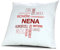 printplanet Kopfkissen mit Namen Nena - Motiv Positive Eigenschaften Tagcloud Rot, 40 cm, 100% Baumwolle, Kuschelkissen, Liebeskissen, Namenskissen, Geschenkidee