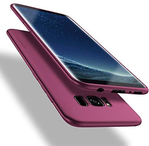 X-level für Samusung Galaxy S8 Hülle, [Guadian Serie] Soft Flex Silikon [Weinrot] Premium TPU Echtes Telefongefühl Handyhülle Schutzhülle für Samsung Galaxy S8 5,8 Zoll Case Cover