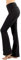 Zenana Premium Yoga-Hose, faltbar, Baumwolle - Schwarz - Klein