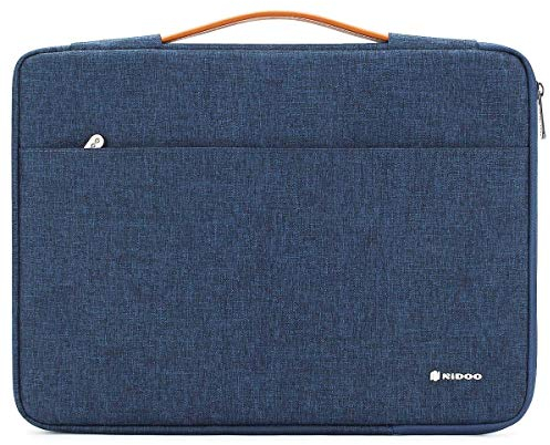 NIDOO 15.6 Inch Laptop Sleeve Case Briefcase Handbag for 15.6 Lenovo Yoga Chromebook Ideapad 330S Legion Y730 ThinkPad T580 X1 Extreme /15.6 HP EliteBook 755 G5 / 15.6 Dell Latitude 5590,Blue