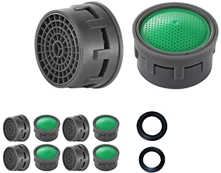 JQK Faucet Areator, 4.75 GPM Insert Aerators 10 Pack Replacement Parts Only Work for Bathroom Sink Faucets, FAG-P10