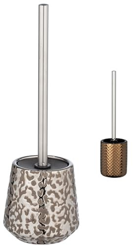 WK Potters Ceramic Toilet Brush and Holder (Burgos)