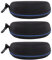 EKdirect 3er-Pack Sonnenbrille mit Hartschale und Gürtelclip (Blau)