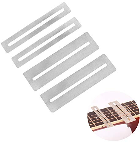 2 Set Gitarrengriffbrett-Schutz, Edelstahl-Gitarren-Griffbrettschutz, Gitarrenbauer-Werkzeug, Griffbrettschutz