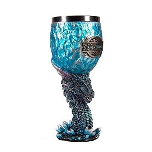 Tazza con scritta in lingua inglese Bronze Age ein Lied aus Gelis and Feuer Game of Thrones, con incisione 3D stereo, in acciaio inox, per vino rosso, whisky