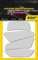 Yellow Bear© Classic 4 White, kit di 4 adesivi retrò riflettenti 3M Scotchlite™ Materiale bianco per casco moto, taglie omologate