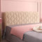 uyeoco Bezug für bettkopfteil Bett kopfteil hussen 120/150/180/200/220cm Kopfteil Bezug Kopfteil bezug Elegant Kopfteilbezug Bett Bettkopfteil kopfteil hussen (Color : Brown, Size : 210cm)