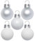 Inge Glas Magic Mini-Weihnachtskugeln 2cm 25 Stück | kleine Christbaumkugeln in Karton-Box (Just White | weiß Glanz matt)