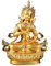 KGADRX Effektive Vajrasattva/Kingkong Vergoldung 14,5 cm Gold Buddha Legierung Metall Buddhistisches Zuhause/Büro Dekorieren Statue Handwerk