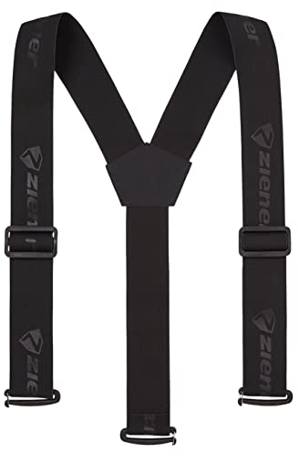 Ziener Braces Teamwear Hosenträger | verstellbar, abnehmbar, Jede Hose, Black, S