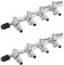 WanFengXue 2Pcs Aquarium Air Flow Control Valve Lever Distributor Chromium Copper Four Hole Splitter Aquarium Air Tube for Fish Tank Air Flow Control