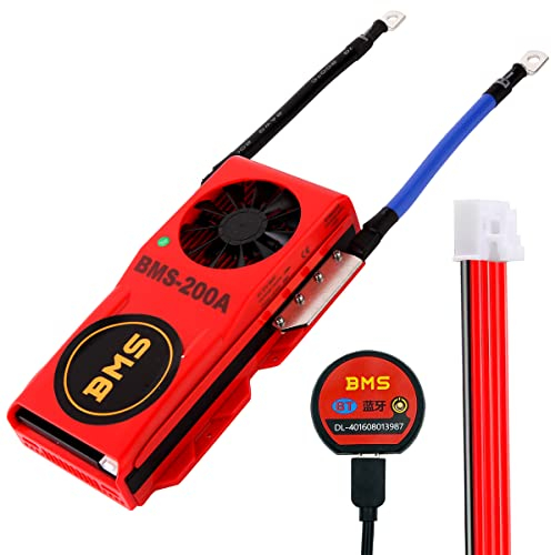 LiFePO4 BMS 4S Bluetooth 12V 200A Lithium Eisen Phosphat Batterie Management System Schutz Board mit Balance Leads Drähte für LiFePO4 3.2V Zellen Batterie Pack