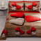 PETTI Artigiani Italiani - Sommer-Tagesdecke für Einzelbett, 170 x 260 cm, 100 g/m², wendbar, für Einzelbett, Frühling, leichte Steppdecke, Herz, 100% Made in Italy