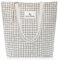 Emma Jonasson Jutebeutel mit Reißverschluss - Stilvoller Shopper Damen mit Innentasche - Einkaufstasche mit langem Henkel - perfekte Tasche als Tote bag, Schultertasche, Stofftasche groß kariert