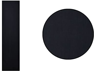 BRONZE Schiebegardine/Schiebevorhang / 60x245cm / Raumtrenner/Blickdicht (Schwarz)