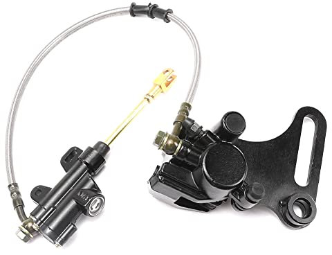 Daweglop 15mm Motorcycle Rear Disc Brake Assembly Caliper Cylinder for 125Cc 140Cc Scooter Dirt Pit Bike ATV Gokart Replacement Spare Parts