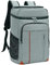 Mochila Nevera Isotermica Bolsa Refrigeradora Equipo Térmico Impermeable para Mantener Frío Caliente Comidas y Bebidas para la Playa Verano Camping Picnics Senderismo (27 litros Gris)