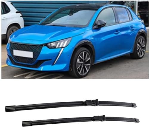QDFGNKBAI Coche Escobillas Limpiaparabrisas para Peugeot 208 P21 MK2 2019-2024 24''+16'', Parabrisas Cepillos Lluvia Limpia bien ultrasilencioso,Fáciles Instalar