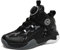 Hixingo Basketball Schuhe Kinder, Sneaker Jungen Mädchen Anti-Rutsch Sneaker Kinder, Knöchelhohe Sneaker Kinder Basketballschuhe Outdoor Basketballschuhe Herren 36 - Schwarz