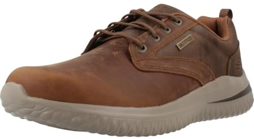 Skechers Delson 3.0 - Glavine 210661-CDB, Men Sneakers,Sports Shoes, Brown, 40 EU