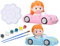TQVLNMCR Gips-Malerei-Bastelset | Malen Sie Ihre eigenen Skulpturen | Gips-Bastel-Zeichenspielzeug, Malset, kreative Kunstaktivität – Spielzeug for Jungen und Mädchen(Car)