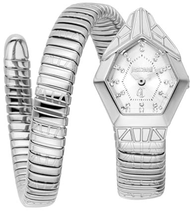 Just Cavalli Damen Analog Quarz Uhr mit Edelstahl Armband JC1L358M0015