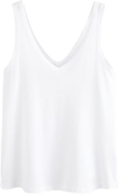NEXT Damen Standard Slouch-Trägertop aus Modal Weiß S