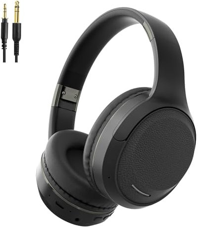 Anluomania Casque Bluetooth sans Fil Bluetooth 5.3, Casque stéréo HiFi, Style Around-Ear, Micro intégré, Pliable Casque Bluetooth, Casque Audio Circum-auriculaire pour Voyage/Travailler/Téléphoner/PC