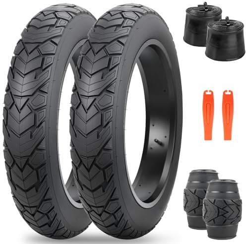 ZUKKA Fat Bike Tire 20/26 x 4,0 Zoll Mountain Bike Tire | Fat Tire 20/26 Zoll, Heavy Duty, Deep Grooves, Foldable Replacement, All Terrain