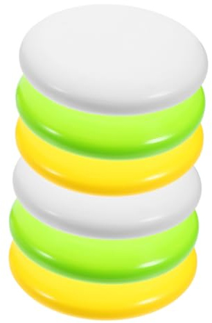 GRIRIW Discgolf Anfängerset mit 6 Stück PE Scheiben und Kleinen Markern