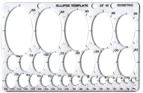 Major Brushes Isometrische Schablone Ellipse