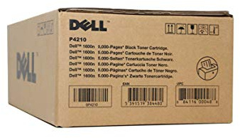 Dell P4210 Tonerkassette mit hoher Kapazität für Dell 1600n Multifunktionsdrucker Kapazität 5.000 Seiten Schwarz