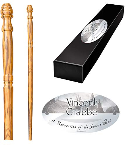 The Noble Collection - Vincent Crabbe Character Wand - 15in (38cm) Wizarding World Wand with Name Tag - Harry Potter Film Set Movie Props Wands