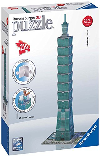 Ravensburger 12558 - Taipei 101-Taiwan - 216 Teile 3D Puzzle-Bauwerke