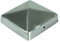 Unbekannt Pfostenkappe Zaunkappe Abdeckkappe Pyramide Edelstahl 71 x 71 mm (1)