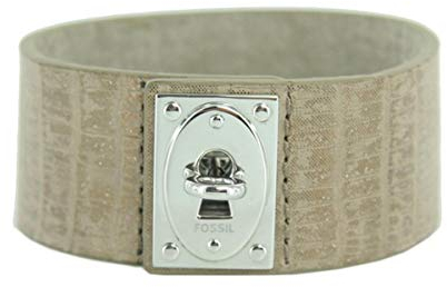 Fossil Damen Leder Armband JF00238040 Leder braungold