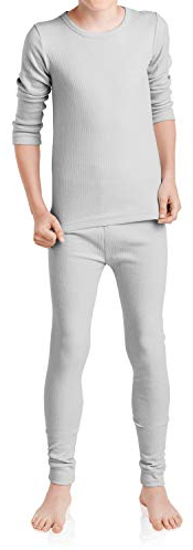 MT Kinder Ski- & Thermowäsche Set - Winter Unterwäsche für Jungen und Mädchen - Sports Grey 146-152