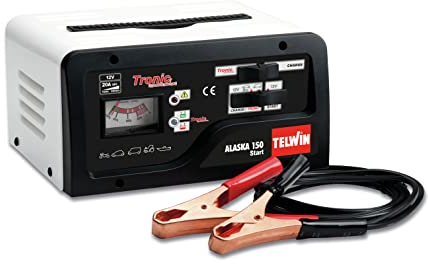 Telwin Elements ALASKA 150 START Autobatterie Ladegerät und Startgerät für 12V Batterien, Ladestrom bis zu 15 A, Startstrom 50 - 100 A, Kapazität bis zu 200 Ah