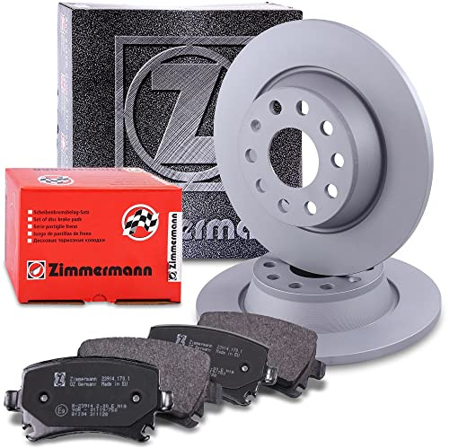 ZIMMERMANN Bremsenset Hinterachse inkl. Bremsscheiben Ø 282 mm Voll + Bremsbeläge hinten