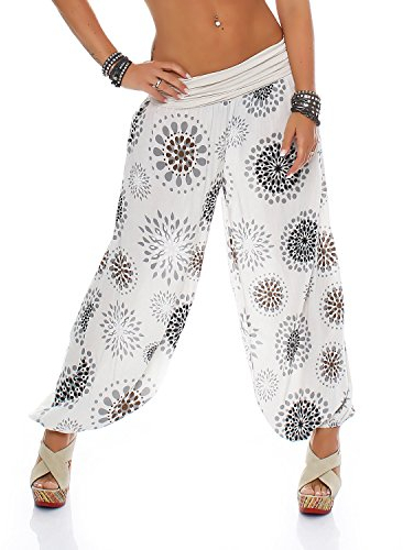 ZARMEXX Damen Pumphose Harem-Stil Sommerhose Einheitsgröße (36-42)