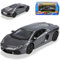 Bburago Lamborgihini Aventador LP700-4 Coupe Grau Ab 2011 1/43 Modell Auto mit individiuellem Wunschkennzeichen